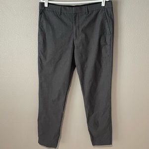 Express Mens Dress Pant Extra Slim Gray Trouser 34/32